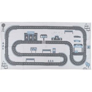 Dětský hrací koberec silnice šedý 140 x 70 cm