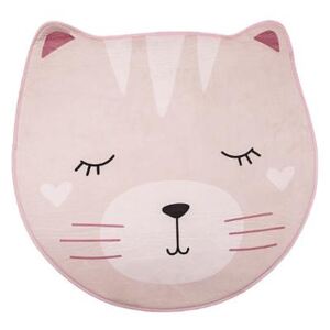 Atmosphera Dětský koberec kočka protiskluzový růžový 100 cm