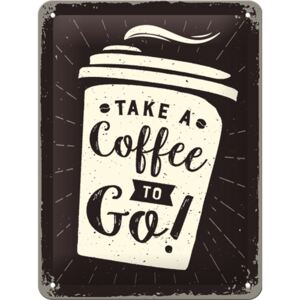 Nostalgic Art Plechová cedule: Take a Coffee to Go! - 20x15 cm