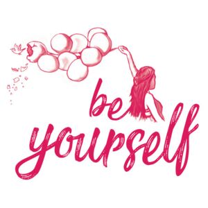 Be yourself - Pink, (96 x 128 cm)