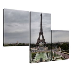 Obraz na plátně Eiffelova věž a Avenue des Champs-Élysées 90x60cm 1104A_3L