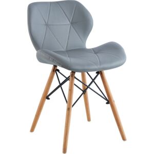 Casarredo Designová jídelní židle BOSSE šedá
