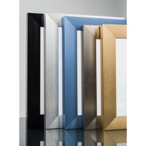ELEGANT Moderní rámeček na foto - kartáčovaný hliník - stříbrný na fotky: 40x60cm, zasklení: Plexisklo