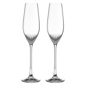 Diamante broušené sklenice na šampaňské Milano 210ml 2KS