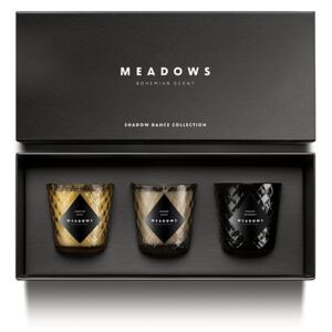 Vonné svíčky Meadows Meadows dárková sada vonných svíček Shadow Dance 3 x 80 g