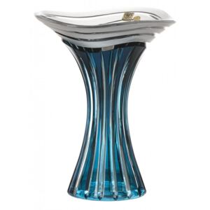 Váza Dune, barva azurová, výška 250 mm