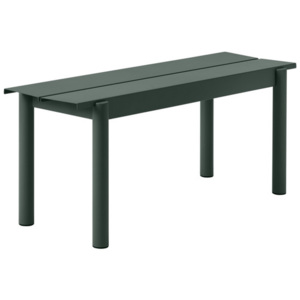 Muuto Lavice Linear Steel Bench 110 cm, dark green