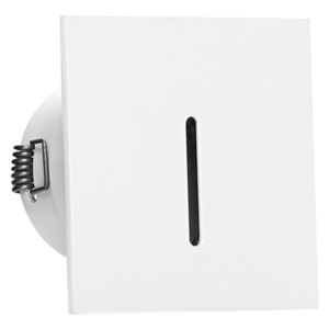Linea Light 92558W05 Cut, hranaté zápustné svítidlo do stěny, 1x2W LED 3000K, bílá, 7x7cm, IP65