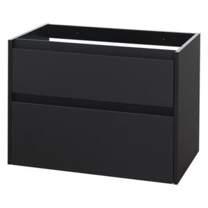 MEREO - Opto, koupelnová skříňka, černá, 2 zásuvky, 810x580x458 mm (CN941S)