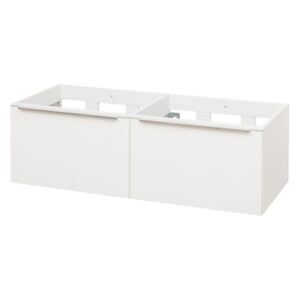 MEREO - Mailo, koupelnová skříňka, bílá, 2 zásuvky, 1210x476x365 mm (CN518S)