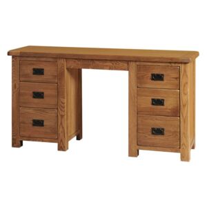 Dubový pracovní stůl SRDD35, rustikální dřevěný nábytek
