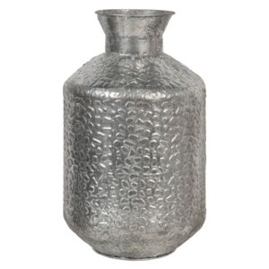 Stříbrná kovová váza Marquite – Ø 26*46 cm