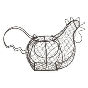 Drátěný stojan na vajíčka v designu slepice Filaire - 40*23*28 cm