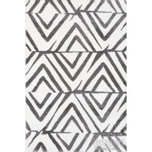 Moderní kusový koberec Creative 08WGW | šedo-bílý Typ: 70x140 cm