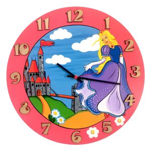 Ručně malované dětské hodiny Princezna