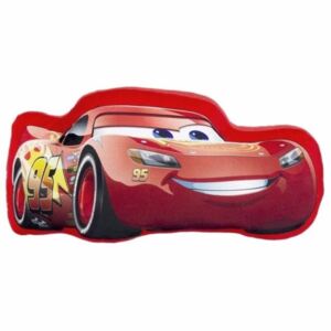 Eli • Tvarovaný 3D polštář Auta - Cars - s Bleskem McQueen - 41 x 22 cm