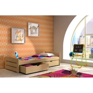 Vomaks dětská dřevěná postel s roštem výška 55 cm