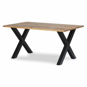 Wooded Jídelní stůl Kingston z masivu DUB 220x100x76cm, Hrana stolu: Rovná
