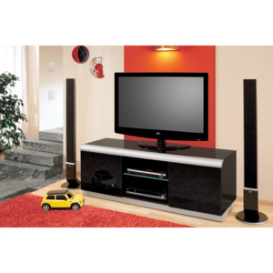 Hubertus Televizní stolek DENVER 2 Barva nábytku: Černý lesk
