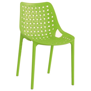 Plastová jídelní židle v zelené barvě KN1157