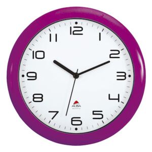 ALBA Nástěnné hodiny HORNEW, fialová AA0404HORNEWFI