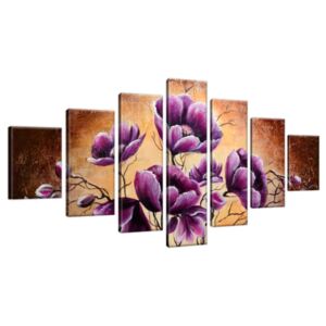 Obraz na plátně Rostoucí fialové květy 210x100cm 1506A_7A