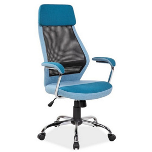 Kancelářská židle PROFIT, 117-127x65x50x47-57, modrá