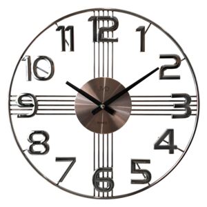 Designové kovové luxusní nástěnné hodiny JVD HT051.4 do moderního bytu (POŠTOVNÉ ZDARMA!!! POSLEDNÍ KS NA PRODEJNĚ VE STANKOVĚ)