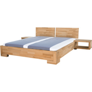 Postel ALBA Rozměr postele: 160x200, Čelo postele: Typy 05, : 160x200, Povrchová úprava: olejovosk