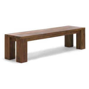 Dřevěná lavice z palisandru Squarus: 140x45