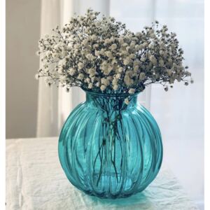 RADUACRYSTAL Křišťálová váza Maria modrá, 23x12 cm