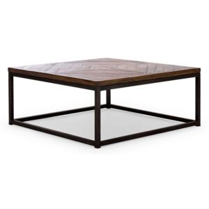 Konferenční stolek z hnědého teaku Barkles: 50x50