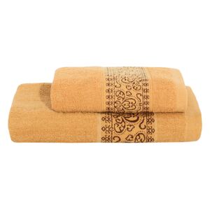 Set ručníku a osušky KEFALA hnědý