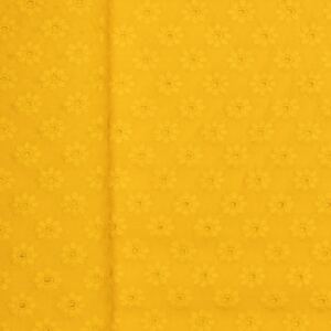 Bavlněná madeira látka - Sytě žlutá