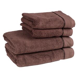 Bavlněný ručník / osuška z mikro bavlny- hnědá - Hnědá - 50*90 cm