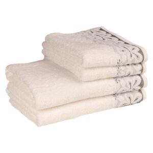 Bavlněný ručník / osuška Bella - bílá - Bílá - 50*90 cm