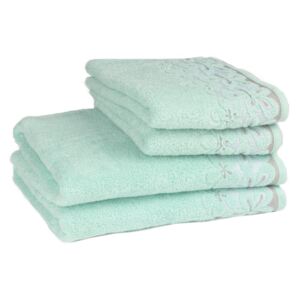 Bavlněný ručník / osuška Bella - tyrkysová - Tyrkysová - 50*90 cm