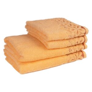 Bavlněný ručník / osuška Bella - oranžová - Oranžová - 50*90 cm