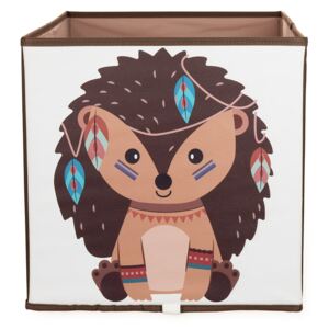 Látkový box na hračky ježek indián