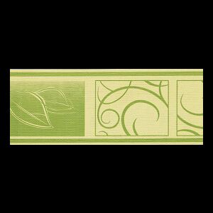 Bordura papírová Design zelený - šířka 7,8cm x délka 5m