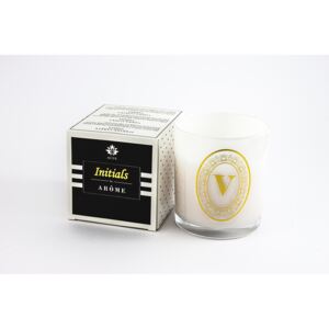 Arôme Svíčka s písmenky Vanilka 200g - V