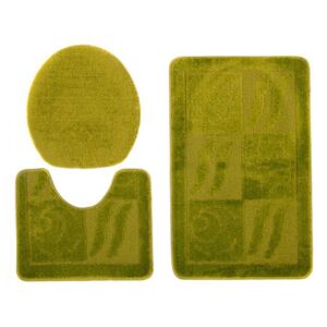 Koupelnové předložky 1107 zelené 3 ks, Velikosti 50x80cm