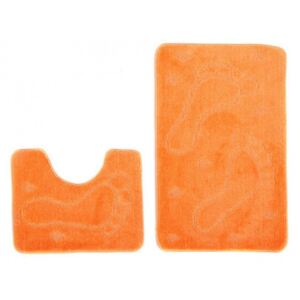 Koupelnové předložky 1001 oranžové 2 ks, Velikosti 50x80cm