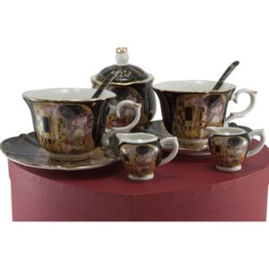 Home Elements Porcelánový set - šapo sady, mléčenky a cukřenka - Klimt