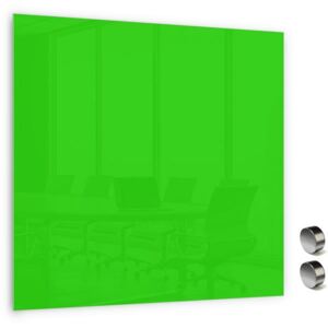 Skleněná magnetická tabule MEMOBOARDS 45x45 cm zelená