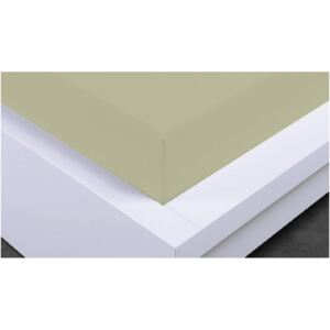 Home Elements Napínací prostěradlo Jersey 90x200 cm, vanilková, bavlna