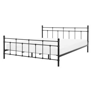 Černá kovová postel 180x200 cm - LYNX