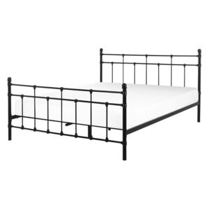 Černá kovová postel 160x200 cm - LYNX