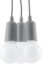 Sollux Lighting Závěsná lampa - Diego 3 - šedá