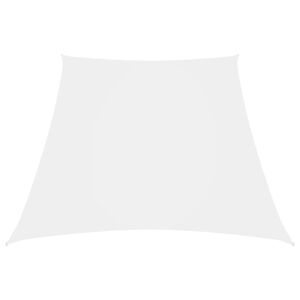 Stínící plachta oxfordská látka lichoběžníková 3/4 x 2 m bílá